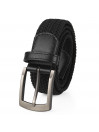 Elastic Textile/Leather Belt 35Mm Jaslen Belts