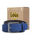 Lois men s belt in velvet leather color