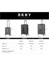 Set de 2/3 valises (Cabin, Medium et Large) Dkny-3100 Step & Repeat rigide d une capacité de L