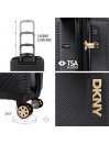 Set de 2/3 valises (Cabin, Medium et Large) Dkny-3105 Metro rigide avec capacité de L