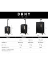 Set de 2/3 valises (Cabin, Medium et Large) Dkny-3105 Metro rigide avec capacité de L