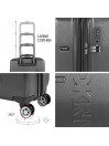 Set de 2/3 valises (Cabin, Medium et Large) Dkny-3108 Inline rigide avec capacité L