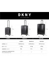 Set di 2/3 valigie (cabina, media e grande) Dkny-3103 Simply Put rigide con una capacità di L