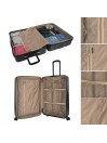 Set of 2/3 suitcases (Cabin, Medium and Large) Dkny-1030 Linear rigid with 97 L capacity