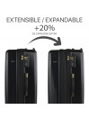 Set of 2/3 suitcases (Cabin, Medium and Large) Dkny-1030 Linear rigid with 97 L capacity