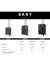 Set of 2/3 suitcases (Cabin, Medium and Large) Dkny-1030 Linear rigid with 97 L capacity