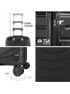 Medium rigid/soft suitcases with a capacity of L