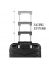 Set of 2/3 suitcases (Cabin, Medium and Large) Varese rigid/soft with a capacity of 95 L.