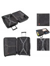 Crawley medium size rigid/soft suitcases with L capacity