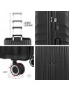 Set de 2/3 valises (Cabin, Medium et Large) Crawley rigide/souple avec capacité de L