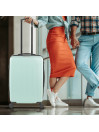 Valise 60 cms moyenne Skpat Lisboa Rigide en ABS extensible avec capacité de 65L TSA intégré