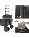 Valigia da cabina con porta computer Jaslen Padova