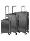 Set of 2/3 suitcases (Cabin, Medium and Large) Dkny-3108 Inline rigid with capacity of L