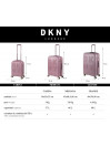 Set mit 2/3 Koffern (Kabine, Medium und Large) Dkny-2004 Remix rigida mit einem Fassungsvermögen von L