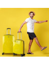 Set of 2/3 suitcases (Cabin, Medium and Large) Smiley rigid/soft with capacity of 88 L