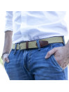 Cintura Uomo Lois Color Tessuto-Pelle