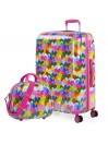 Valigia e borsa da toilette 60Cm Agatha Ruiz De La Prada Cuori Colori