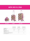 Maleta 60Cm Y Neceser Agatha Ruiz De La Prada Corazones Colores