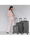 Conjunto De 2/3 Malas (Cabine, Média E Grande) Dkny-3100 Step & Repeat Rígidas Com Uma Capacidade De L