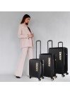 Set Di 2/3 Valigie (Cabina, Media E Grande) Dkny-3105 Metro Rigido Con Capacità Di L