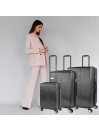 Set Di 2/3 Valigie (Cabina, Media E Grande) Dkny-3108 Rigide In Linea Con Capacità Di L