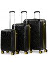 Luggage set (Cabin, Medium and Large) Stockholm ABS rigid with capacity of 170L
