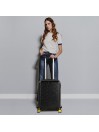 Kleiner starrer Kabinenkoffer Lois Zion Modell mit einem Fassungsvermögen von 30 l und einem farbigen USB-Anschluss