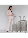 Set Of 2/3 Suitcases (Cabin, Medium And Large) Dkny-2004 Remix Rigida With Capacity Of L