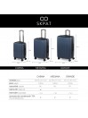 Maleta De Cabina Skpat Lisboa Rígida En Abs Extensible Con Capacidad De 39L Tsa Integrado
