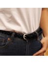 Ceinture femme Lois en cuir tressé
