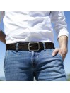 Lois men s belt in die-cut leather color