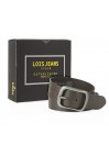 Lois men s belt in die-cut leather color