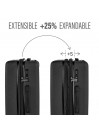 Luggage set (Cabin, Medium and Large) Skapt Lisboa in Extendable ABS with capacity up to 200L