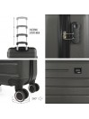 Nantes rigid medium suitcases with L capacity