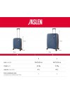 Set de 2/3 valises (Cabin, Medium et Large) Tivoli rigide/soft d une capacité de 96 L.
