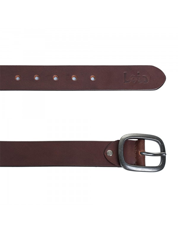 leather belt 40mm brick red
