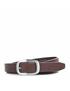 leather woman belt 20mm brick red
