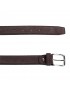 leather belt 35mm brick red
