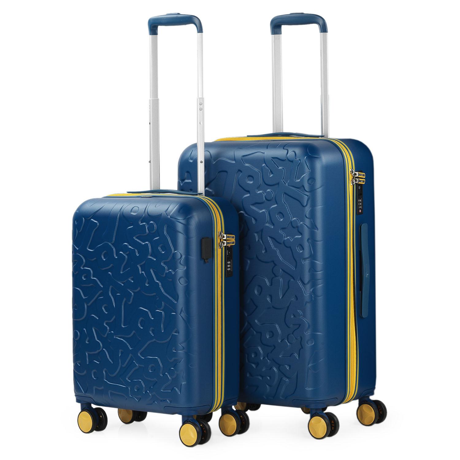 Juego de maletas (Cabina y Mediana) Lois rígidas con capacidad de 90 L color