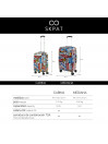 City rigid/soft cabin cases with a capacity of 38 L