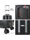 Medium sized Orleans hard/soft suitcases with 58 L capacity
