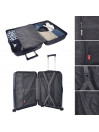 Bremen medium sized hard/soft suitcases with capacity of L