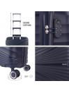Set of 2/3 suitcases (Cabin, Medium and Large) Bremen rigid/soft with 90 L capacity