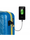 Set of luggage (Cabin and Median) Lois rigid with capacity of 90 L color