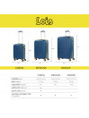 Set Rigid Suitcases Lois Zion color set capacity 140 L