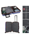 Lot de 2/3 valises (Cabine, Medium et Large) Porto rigide avec une capacité de L