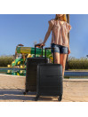 Medium sized Oxford rigid suitcases with 60 L capacity