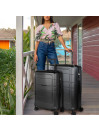 Medium sized Oxford rigid suitcases with 95 L capacity