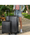 Set of 2/3 suitcases (Cabin, Medium and Large) Oxford rigid with a capacity of 95 L.