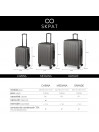 Medium suitcases Lisbon rigid with capacity of 97 L